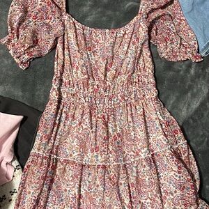 Floral Paisley Print Dress